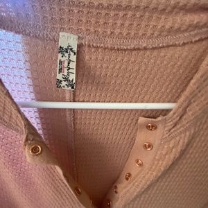 Free people Waffle Tee